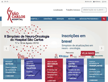 Tablet Screenshot of hospitalsaocarlos.com.br